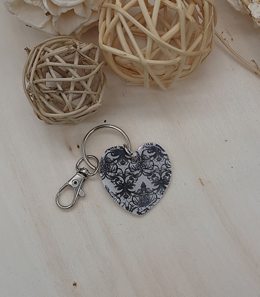 Black Lace Key Chain