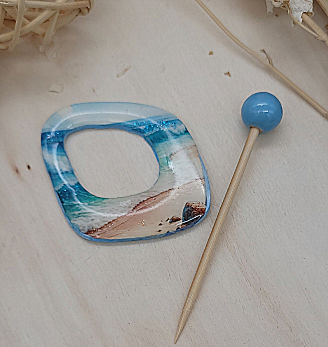 Ocean Theme Shawl Pin | A