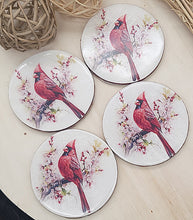 Load image into Gallery viewer, Cardinal Coaster Set