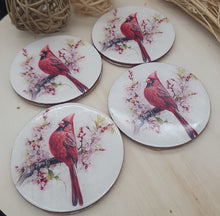 Load image into Gallery viewer, Cardinal Coaster Set