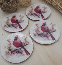 Load image into Gallery viewer, Cardinal Coaster Set -B