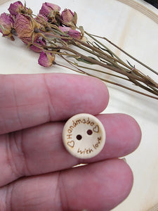 Hand Made With Love Button