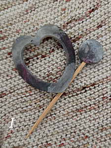 Small Gray Floral Shawl Pin – The Wicked Knittah