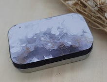 Load image into Gallery viewer, Black Marbled Tin - A