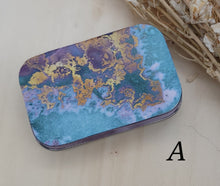 Load image into Gallery viewer, Purple Marbled Tin - A