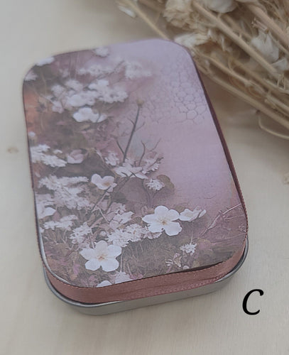 Mauve Floral Tin - C