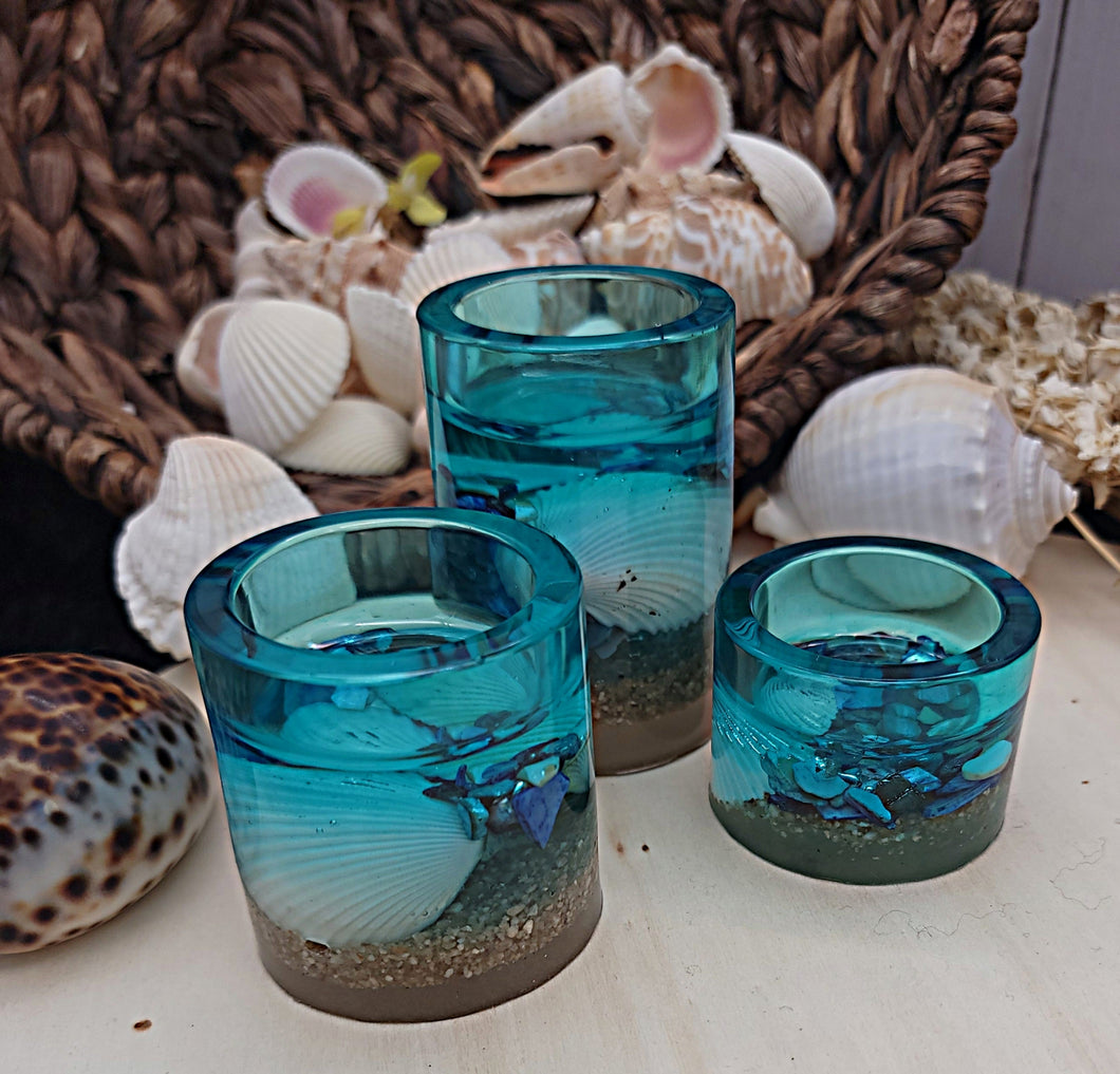 Resin Candle Holder Set